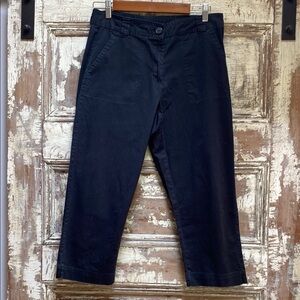 White Stag Black Capri Pants, Size 8